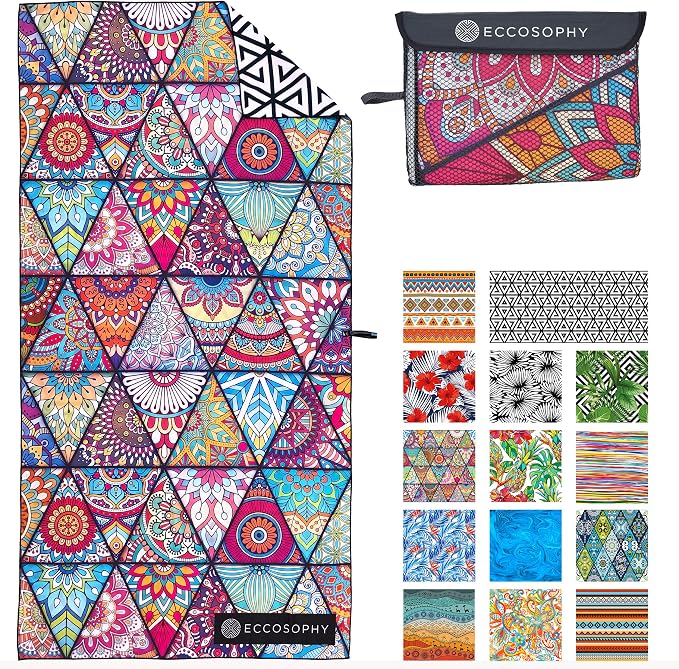 ECCOSOPHY Microfiber Beach Towel by ECCOSOPHY