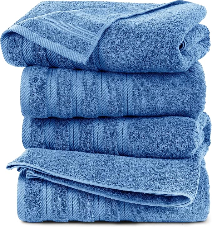 Utopia Towels 4 Pack Premium Extra Large Bath Towels Set, 100% Ring Spun Cotton - Image 9