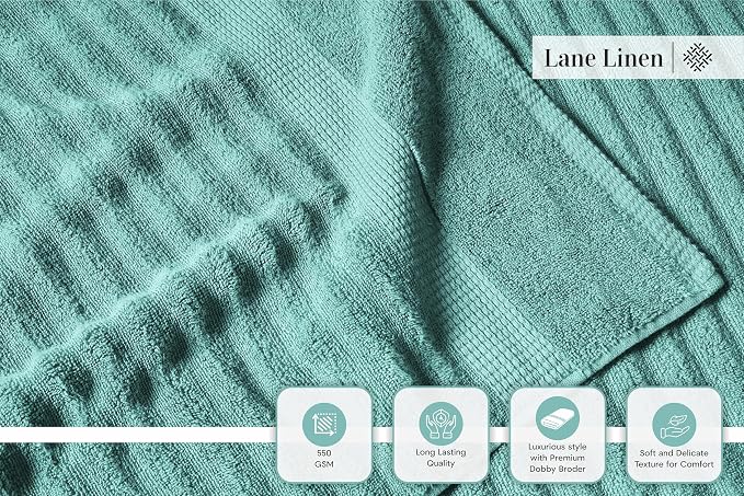 LANE LINEN Bathroom Towels Set - Image 4