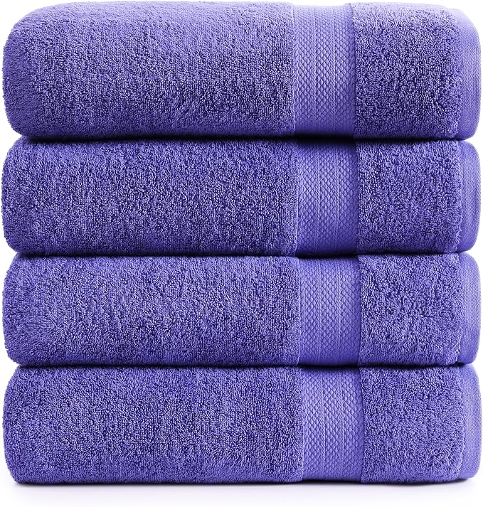 LANE LINEN Bath Towels Set of 4 by LaneLinen