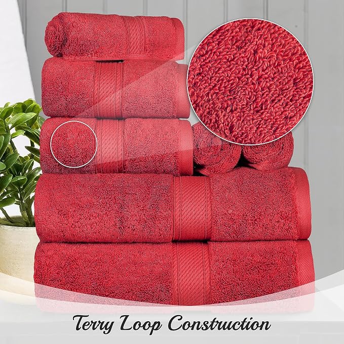 BNM Egyptian Cotton Heavyweight Towels, 800 GSM Bath Towels, Highly-Absorbent - Image 3