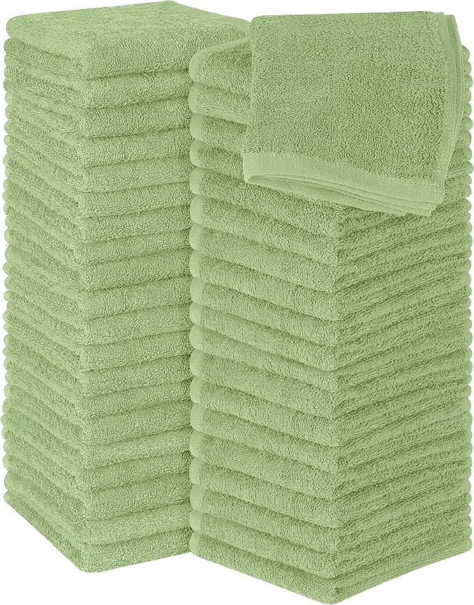Utopia Towels 60 Pack Cotton Washcloths Set, 100% Ring Spun Cotton, Premium by UTOPIATOWELS