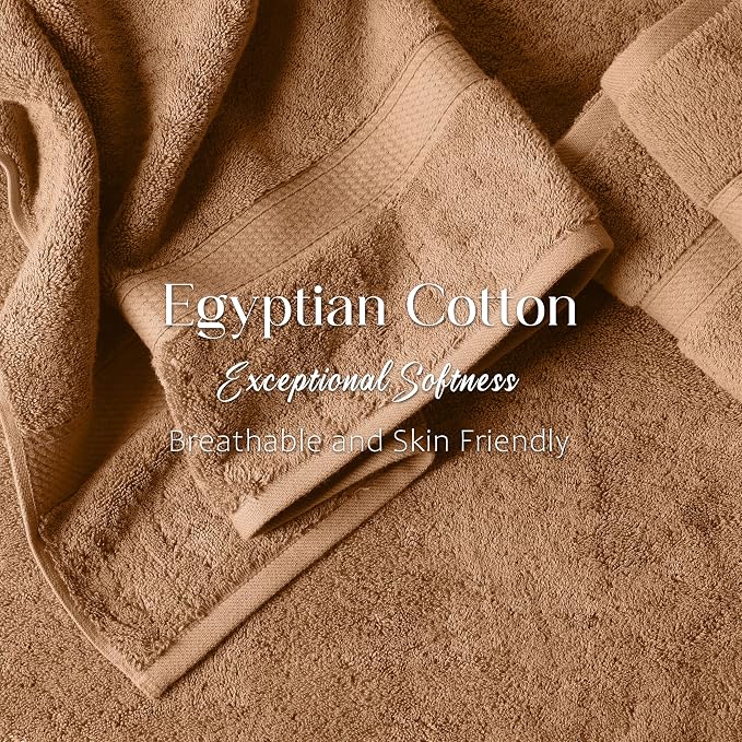 Superior Egyptian Cotton Pile Bath Towel Set of 2, Ultra Soft Luxury Towels - Image 5
