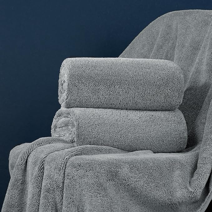 POLYTE Ring Spun Microfiber Oversize Quick Dry Lint Free Bath Towel, 60 x 30 in - Image 7