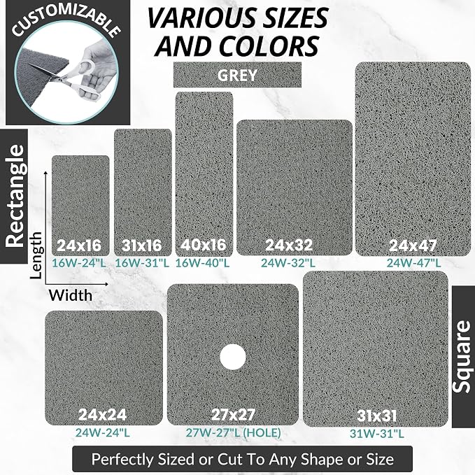 ENKOSI Loofah Square Shower Mat - Image 6