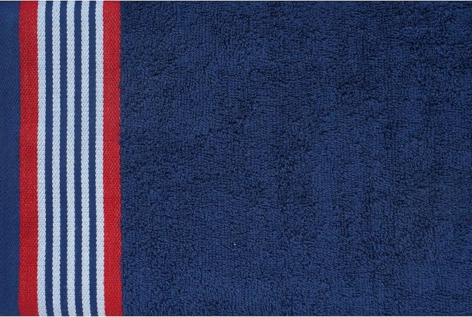 CASA COPENHAGEN He & She 6 Pieces Towel Set- American Blue + Red, 550 GSM 2 - Image 6