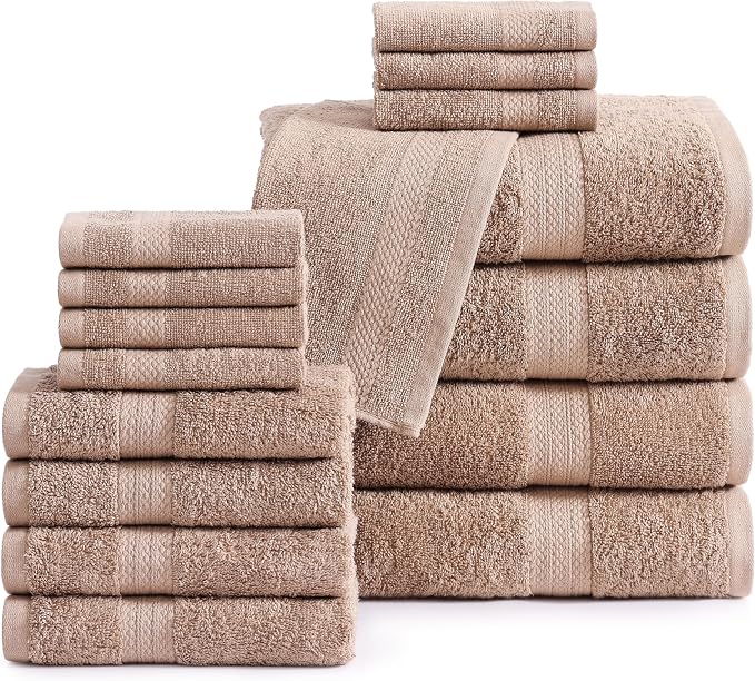 LANE LINEN 100% Mercerized Cotton Bathroom Towel Set by LaneLinen