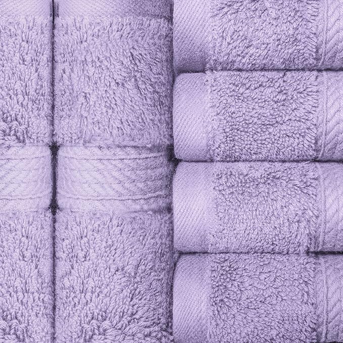 BLUENILEMILLS BNM Egyptian Cotton 6-Piece Towel Set, Includes 6 Face Towels - Image 5
