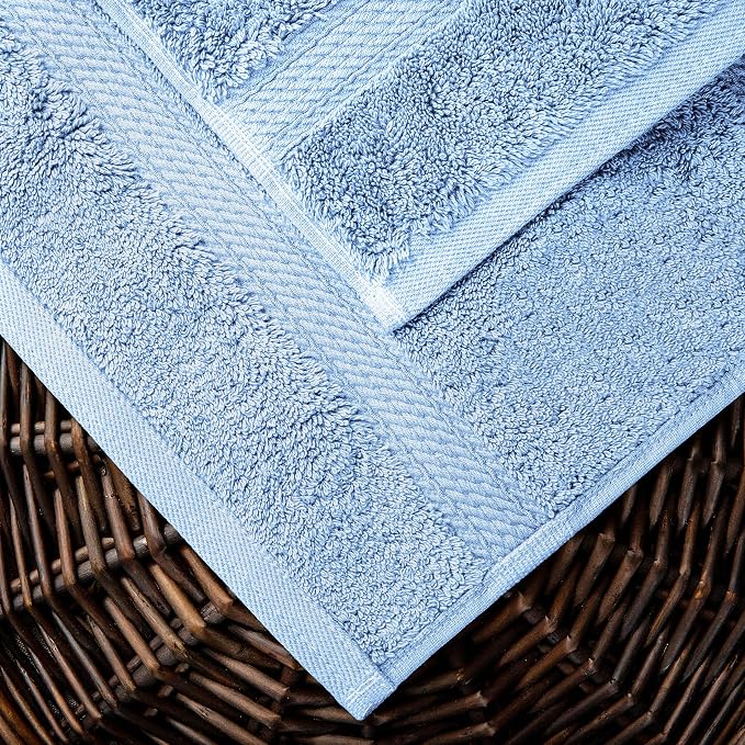 BLUENILEMILLS BNM Egyptian Cotton 2-Piece Towel Set, Includes 2 Bath Towels - Image 5