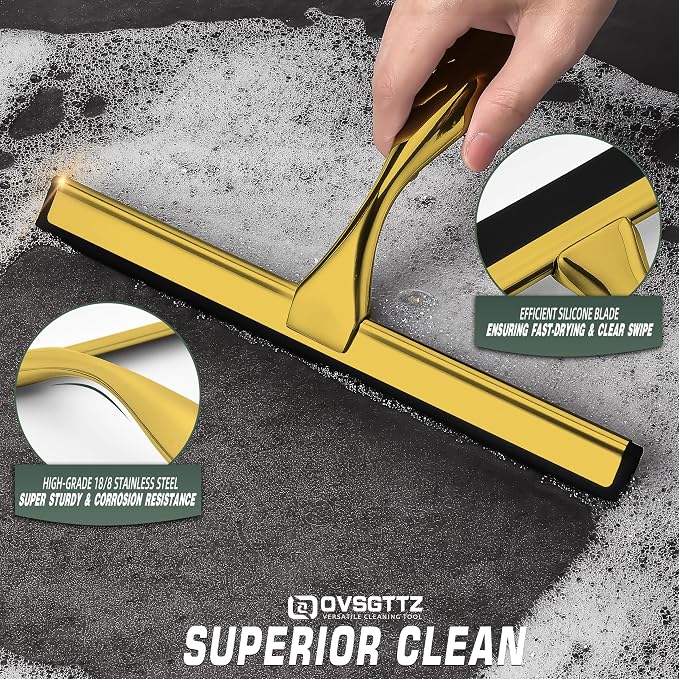 Stainless Steel Shower Squeegee - Image 4