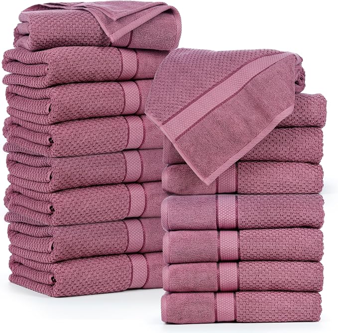 Ample Decor Grape Purple Bath Towels - Image 7