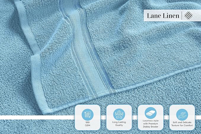 LANE LINEN Luxury Bath Towel Set - Image 4