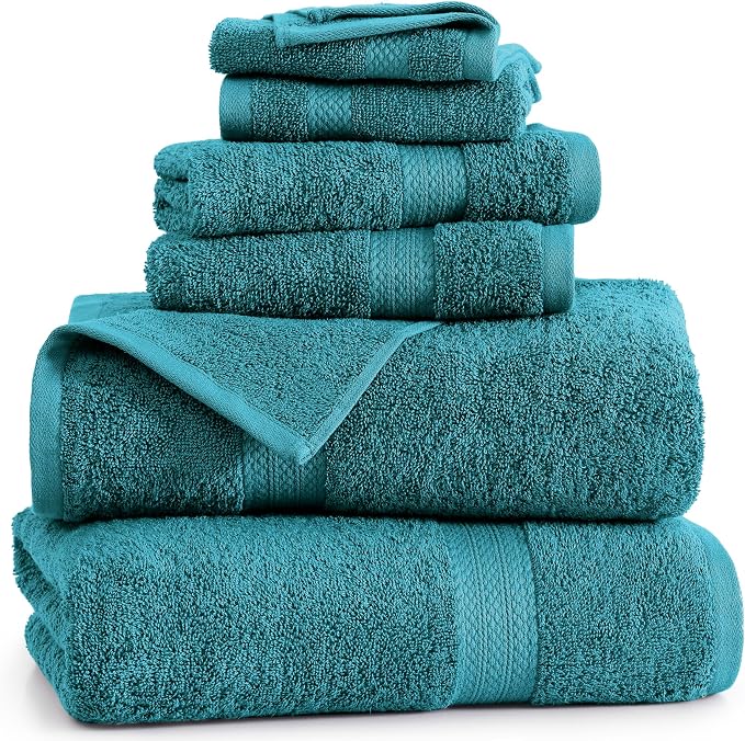 LANE LINEN 100% Cotton 6 Piece Bath Towel Set - Image 2
