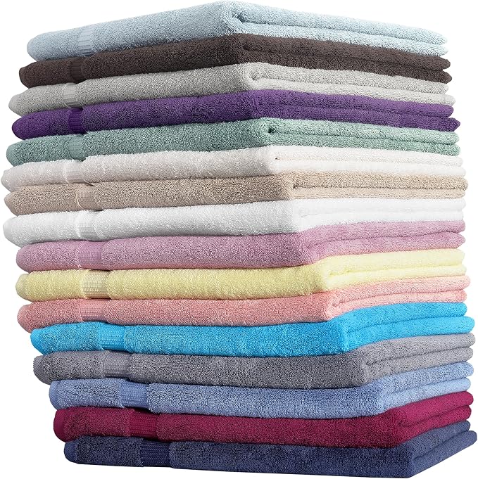 SALBAKOS 100% Turkish Cotton Extra Large Bath Sheet Set of 2 35x70 inch | - Image 6