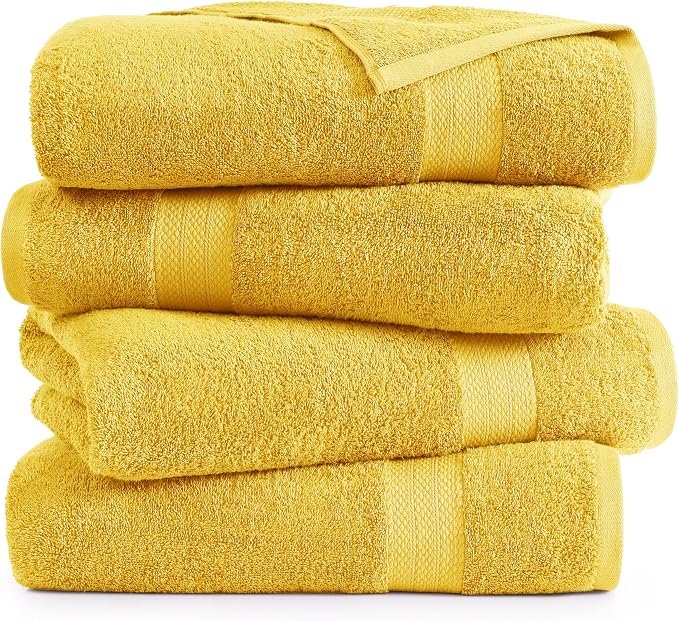 LANE LINEN 100% Luxury Cotton Bath Sheets 4 Pack - Image 2