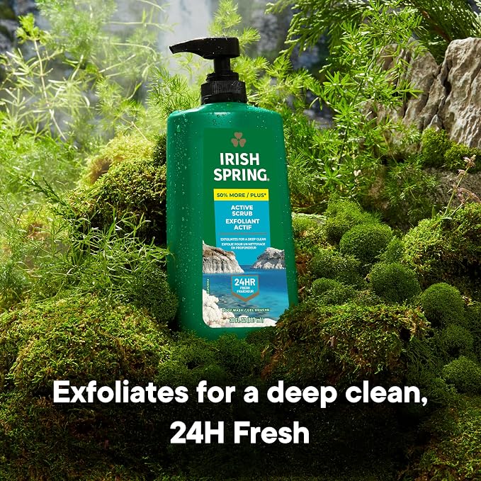Irish Spring Active Scrub Exfoliating Body Wash - Image 2