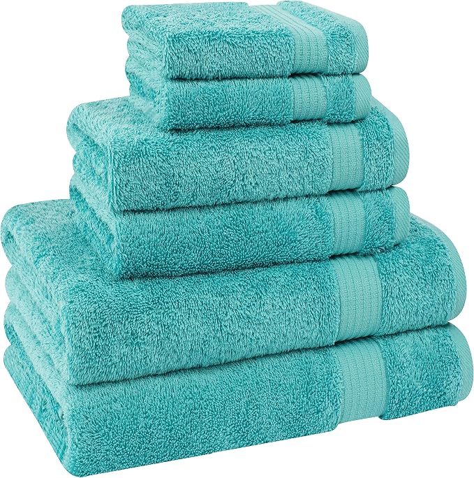 Cotton Paradise 6 Piece Towel Set 100% Cotton Soft Absorbent Turkish Towels - Image 6