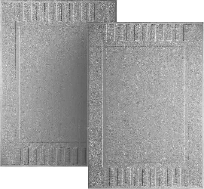 White Classic Luxury Bath Mat Floor Towel Set by WhiteClassic