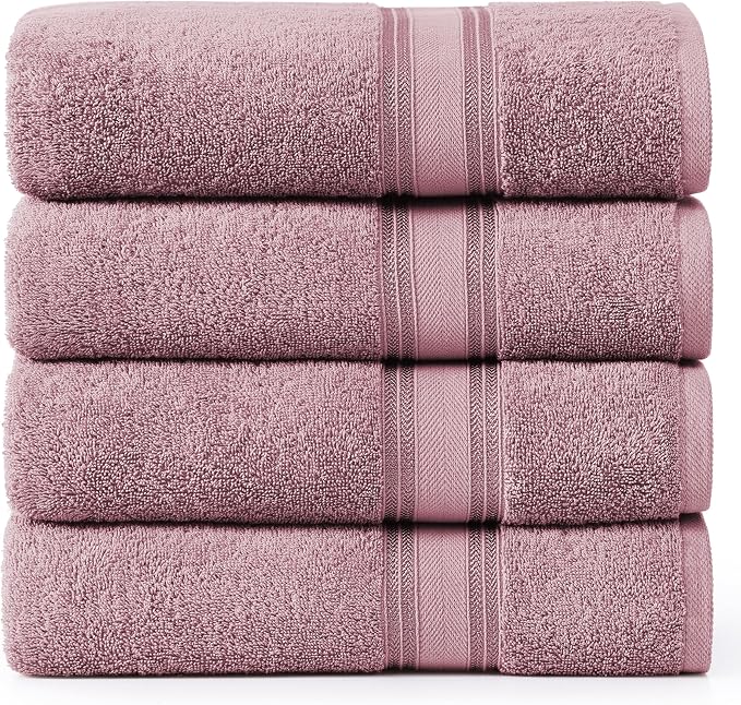 Lane Linen 100% Cotton Bath Sheets 4 Pack by LaneLinen