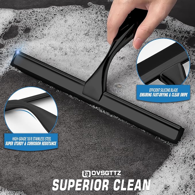 Stainless Steel Shower Squeegee - Image 6