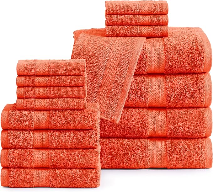 Lane Linen 100% Mercerized Cotton Bathroom Towel Set by LaneLinen