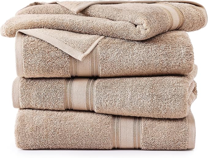 LANE LINEN 100% Cotton Bath Sheets Set of 4 - Image 2