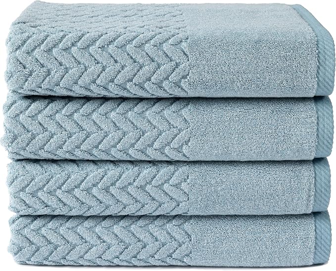 Texere 100% Organic Cotton Jacquard 650 GSM Premium Bath Towel Sets by TexereSilk