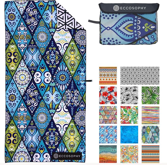 ECCOSOPHY Microfiber Beach Towel by ECCOSOPHY