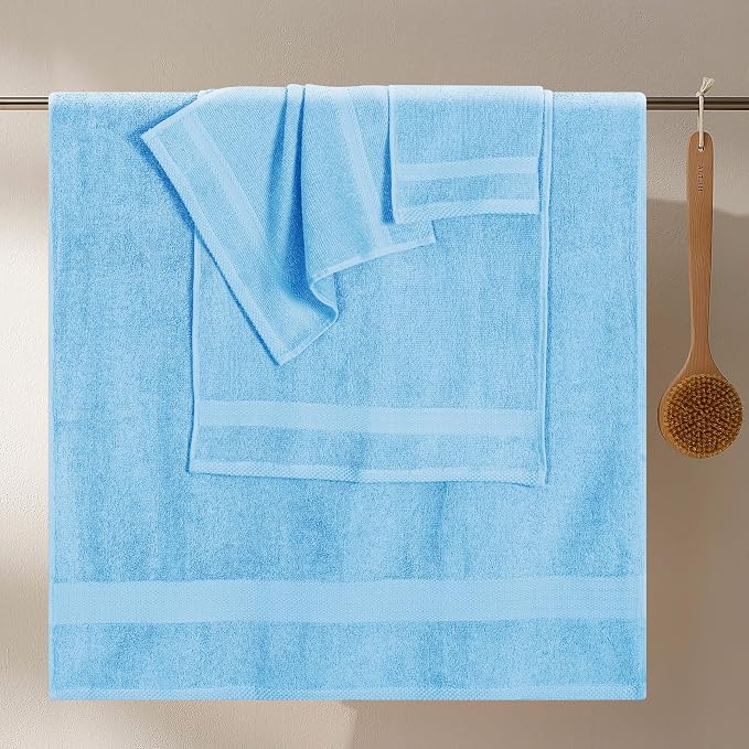 GLAMBURG Ultra Soft 8-Piece Towel Set - Image 3