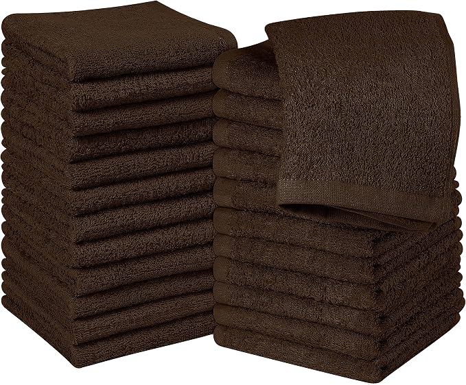 Utopia Towels 24 Pack Cotton Washcloths Set, 100% Ring Spun Cotton, Highly by UTOPIATOWELS