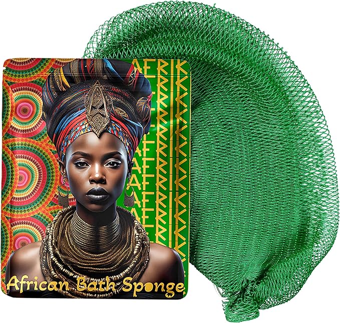 AFRIKI African Net Sponge – Exfoliating Body Scrubber, All Skin Types | 45 in by AFRIKI
