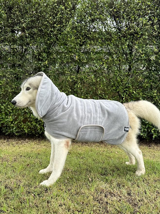 Tuff Pupper Fast Drying Dog Bath Robe | 800 GSM Plush Dog Towel - Image 8