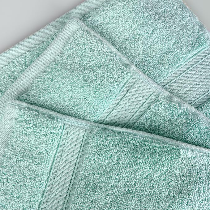 BNM Egyptian Cotton Heavyweight Towels, 800 GSM, Face/ Washcloths, Hand Towels - Image 6
