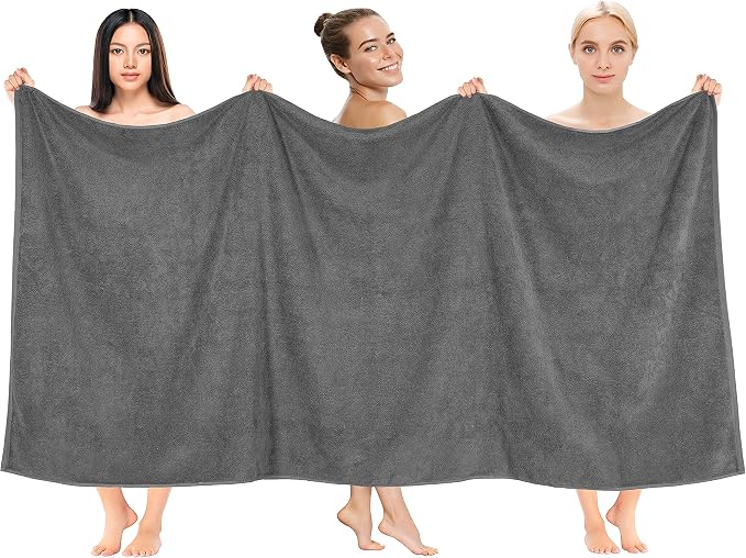 Cotton Paradise 100% Cotton 40x80 Oversized Bath Sheet, Extra Large Turkish by UNITEDHOMETEXTILE