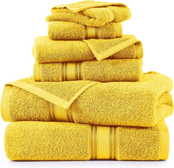 LANE LINEN Luxury 6-Piece Bath Towel Set - Image 2