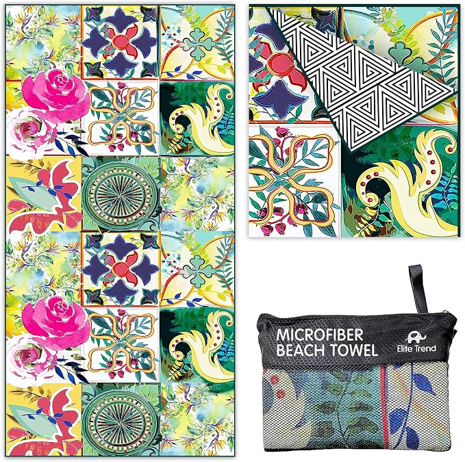 Quick Dry Towel Extra Large Waffle 78x35 Inch by EliteTrend%C2%AE