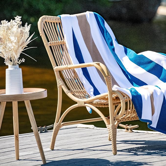Laguna Beach Textile Co. Striped Cabana Beach Towel - Image 4