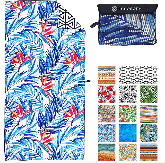 ECCOSOPHY Microfiber Beach Towel by ECCOSOPHY