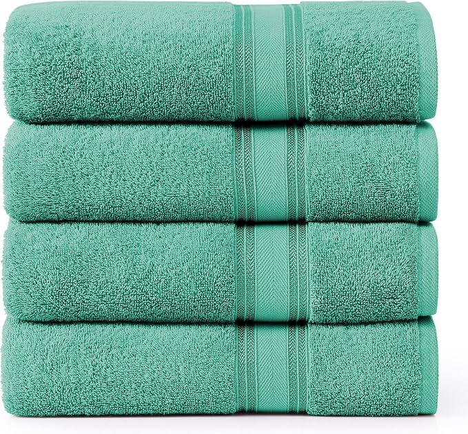 LANE LINEN 100% Cotton Bath Towels 4 Pack by LaneLinen