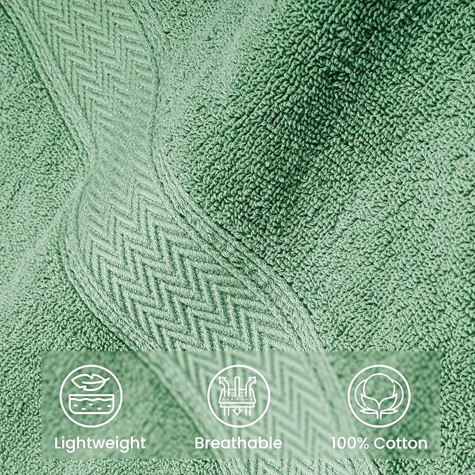 HILLFAIR 600 GSM- 40 x 80 Inches- 100% Cotton 2 Pc XXL Oversized Bath Towel - Image 8