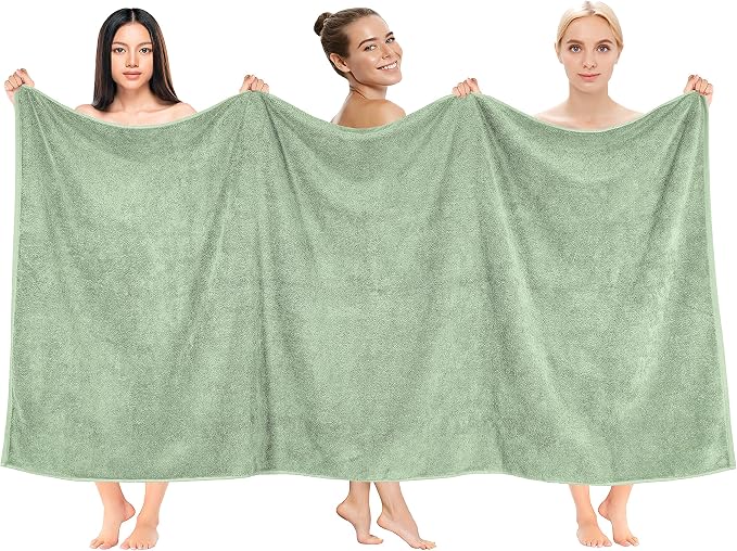 Cotton Paradise 100% Cotton 40x80 Oversized Bath Sheet, Extra Large Turkish by UNITEDHOMETEXTILE