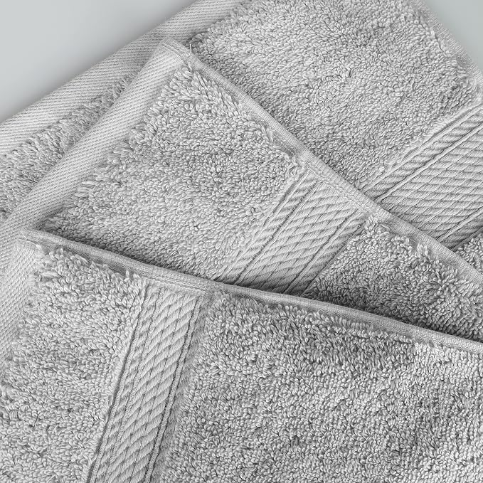 BNM Egyptian Cotton Heavyweight Towels, 800 GSM, Face/ Washcloths, Hand Towels - Image 6
