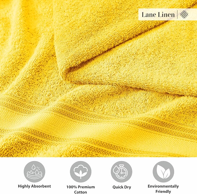 LANE LINEN Luxury 6-Piece Bath Towel Set - Image 7