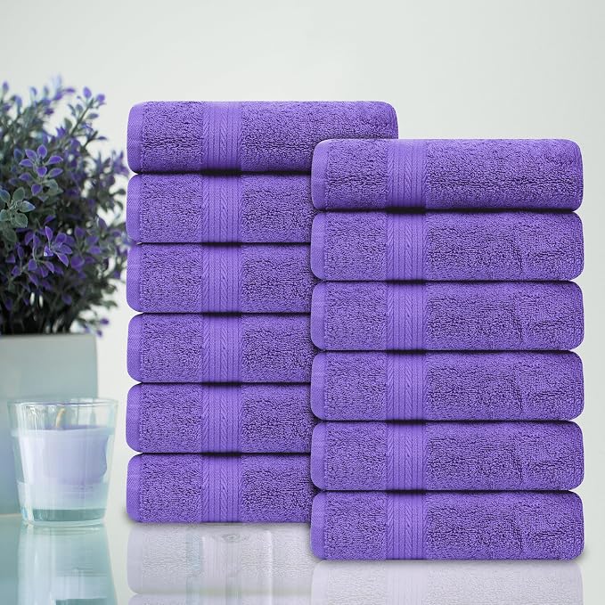 Ample Decor Hand Towel 18 X 28 Inch Pack of 12 600 GSM 100% Cotton, Oeko Tex - Image 2