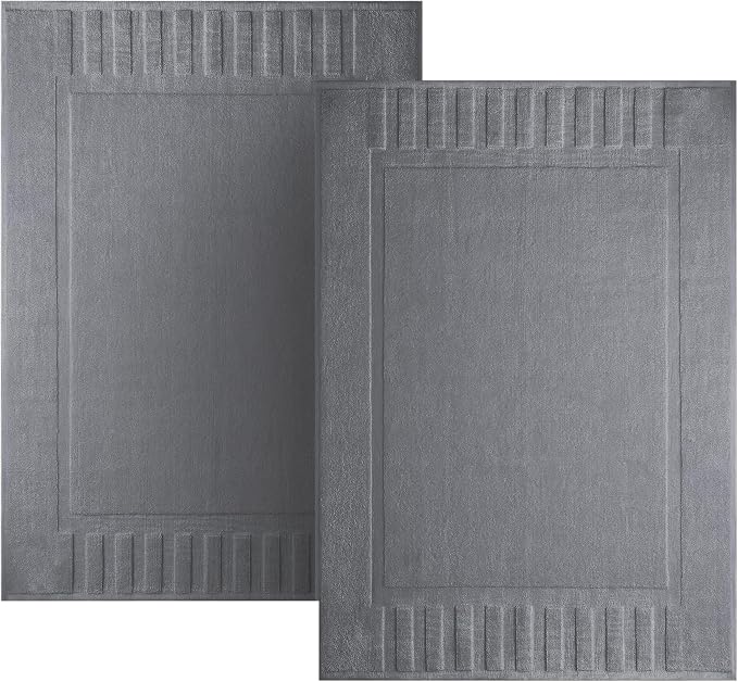 White Classic Luxury Bath Mat Floor Towel Set by WhiteClassic