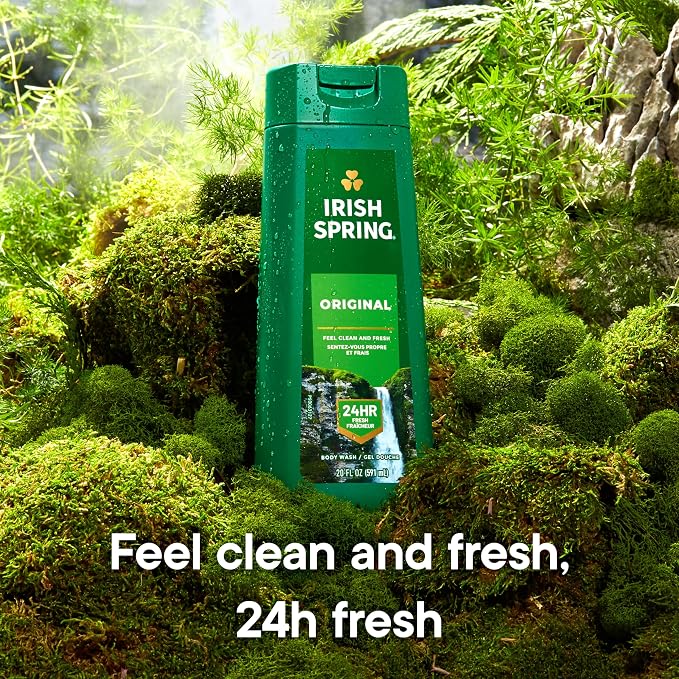 Irish Spring Original Clean Body Wash, 20 Oz, 2 Pack - Image 3