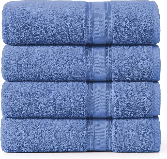 LANE LINEN 100% Cotton 4 Pack Bath Towels by LaneLinen