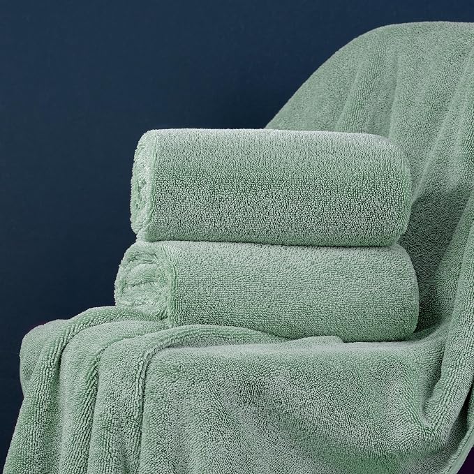 POLYTE Ring Spun Microfiber Oversize Quick Dry Lint Free Bath Towel, 60 x 30 in - Image 7