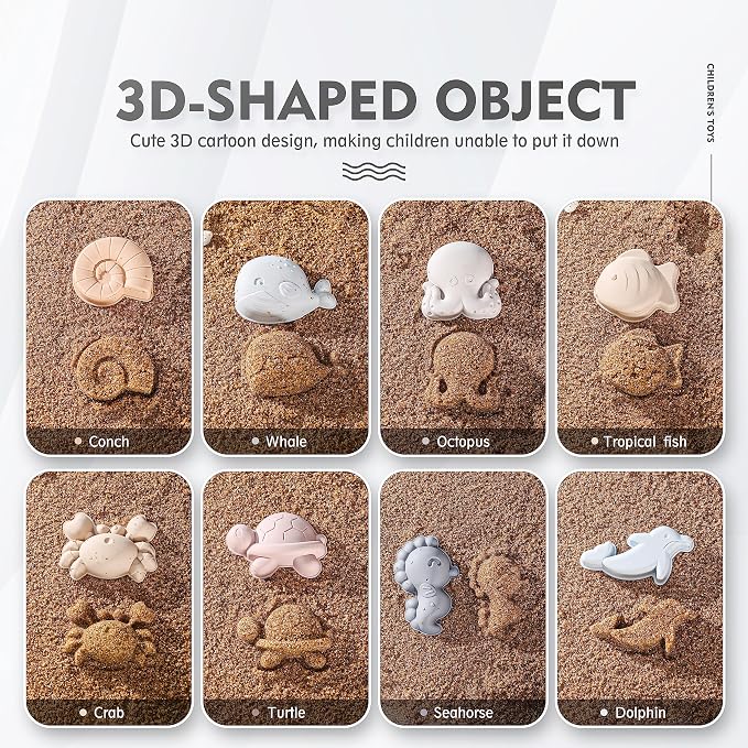 MarcZero 11Pcs Silicone Beach Toys Set - Image 8