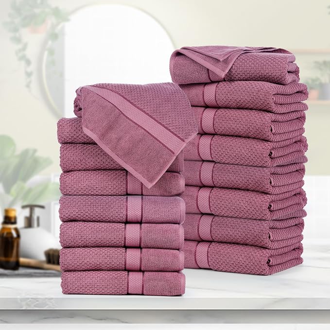 Ample Decor Grape Purple Bath Towels - Image 2